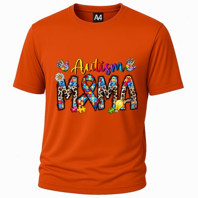 Autism Mama Funny Gift Cooling Performance Crew T-Shirt