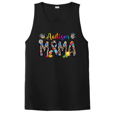 Autism Mama Funny Gift PosiCharge Competitor Tank