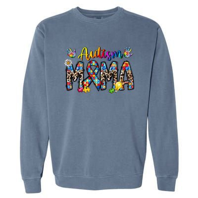 Autism Mama Funny Gift Garment-Dyed Sweatshirt