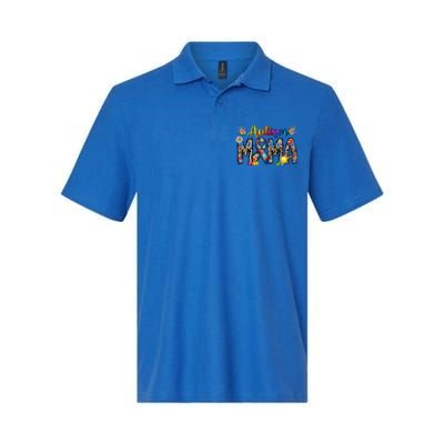 Autism Mama Funny Gift Softstyle Adult Sport Polo