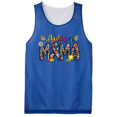 Autism Mama Funny Gift Mesh Reversible Basketball Jersey Tank