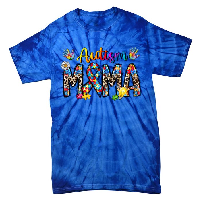 Autism Mama Funny Gift Tie-Dye T-Shirt