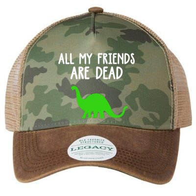 All My Friends Are Dead Dinosaur Legacy Tie Dye Trucker Hat