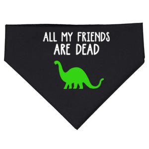 All My Friends Are Dead Dinosaur USA-Made Doggie Bandana