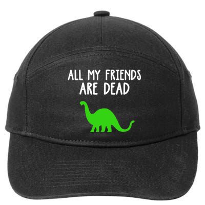 All My Friends Are Dead Dinosaur 7-Panel Snapback Hat