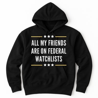 All My Friends Are On Federal Watchlists Hoodie