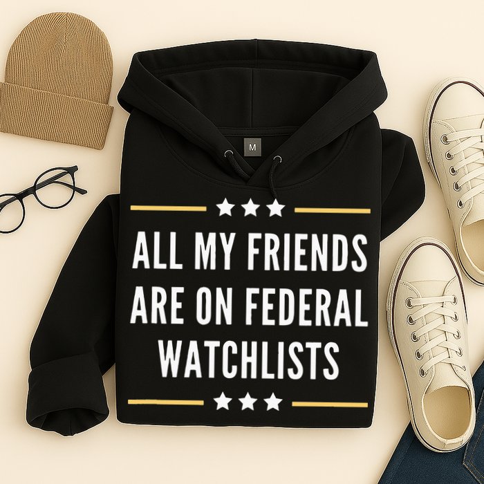 All My Friends Are On Federal Watchlists Hoodie