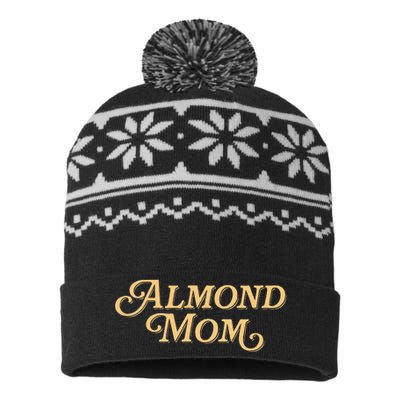 Almond Mom Funny Meme For Moms USA-Made Snowflake Beanie