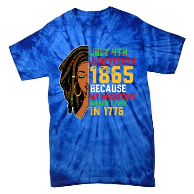 Africa Map Freegiftish Since 1865 Juneteenth Black History Cool Gift Tie-Dye T-Shirt