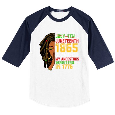 Africa Map Freegiftish Since 1865 Juneteenth Black History Cool Gift Baseball Sleeve Shirt