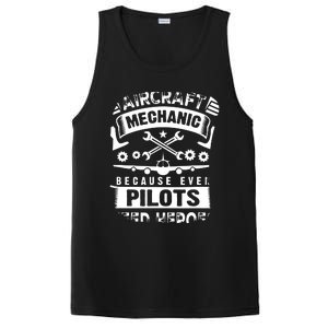 Airplane Mechanic Funny Aviation Technician PosiCharge Competitor Tank