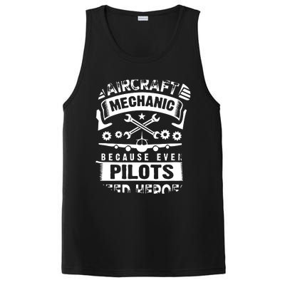 Airplane Mechanic Funny Aviation Technician PosiCharge Competitor Tank