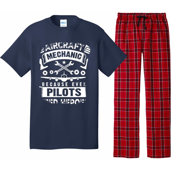 Airplane Mechanic Funny Aviation Technician Pajama Set