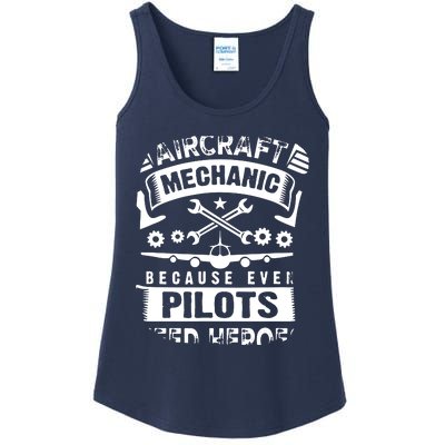 Airplane Mechanic Funny Aviation Technician Ladies Essential Tank