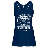 Airplane Mechanic Funny Aviation Technician Ladies Essential Flowy Tank