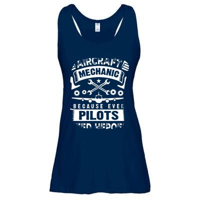 Airplane Mechanic Funny Aviation Technician Ladies Essential Flowy Tank