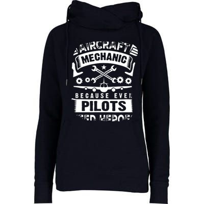 Airplane Mechanic Funny Aviation Technician Womens Funnel Neck Pullover Hood