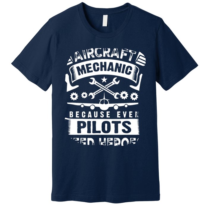 Airplane Mechanic Funny Aviation Technician Premium T-Shirt