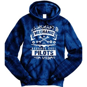 Airplane Mechanic Funny Aviation Technician Tie Dye Hoodie