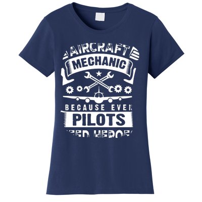 Airplane Mechanic Funny Aviation Technician Women's T-Shirt