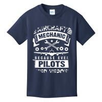 Airplane Mechanic Funny Aviation Technician Kids T-Shirt