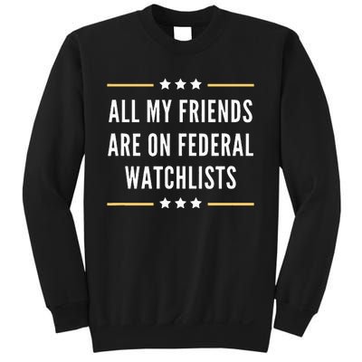 All My Friends Are On Federal Watchlists Sweatshirt