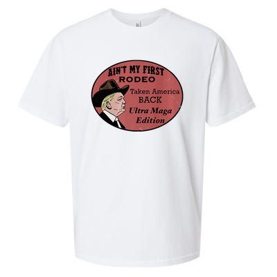 AinT My First Rodeo Taking America Back Ultra Maga Outfit Premium Sueded Cloud Jersey T-Shirt