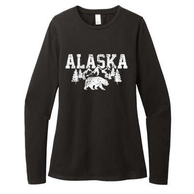 Alaska Mountains Forest Hunting Usa Womens CVC Long Sleeve Shirt