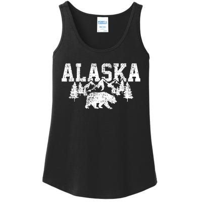 Alaska Mountains Forest Hunting Usa Ladies Essential Tank