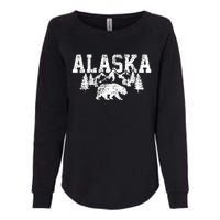 Alaska Mountains Forest Hunting Usa Womens California Wash Sweatshirt