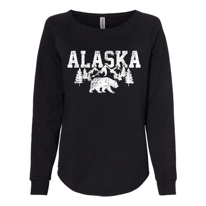 Alaska Mountains Forest Hunting Usa Womens California Wash Sweatshirt