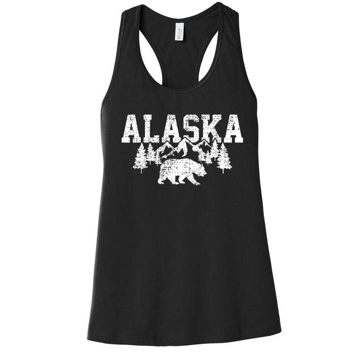 Alaska Mountains Forest Hunting Usa Women's Racerback Tank