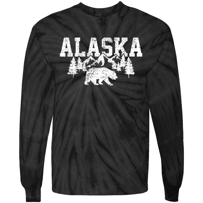 Alaska Mountains Forest Hunting Usa Tie-Dye Long Sleeve Shirt