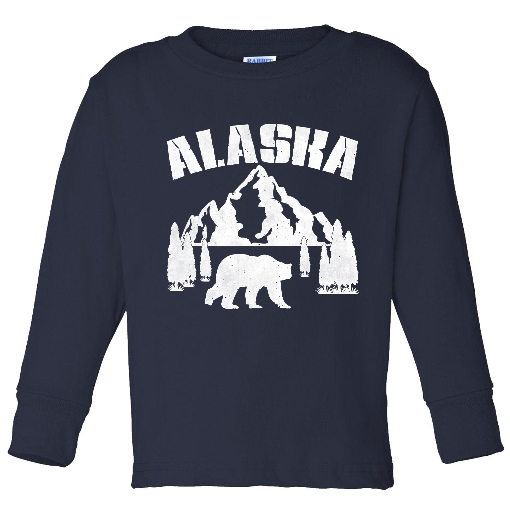 Alaska Mountains Forest Hunting Usa Toddler Long Sleeve Shirt