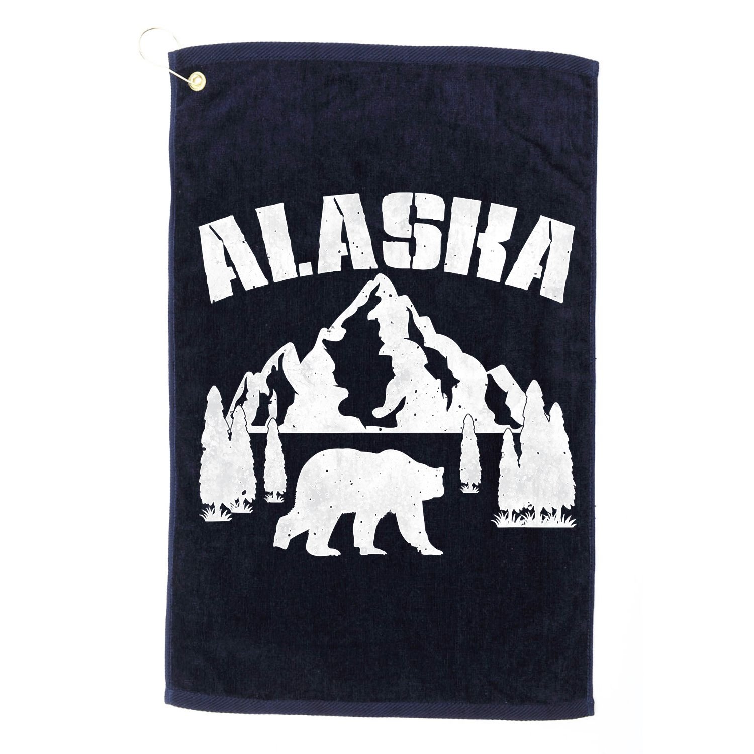 Alaska Mountains Forest Hunting Usa Golf Towel