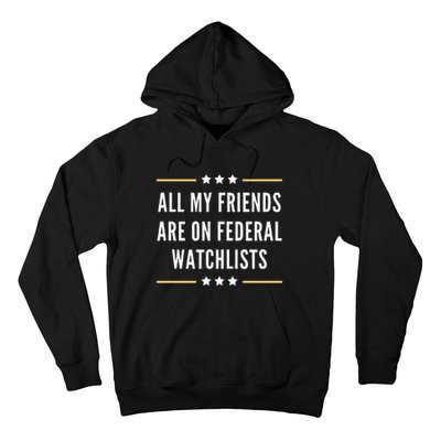 All My Friends Are On Federal Watchlists Hoodie