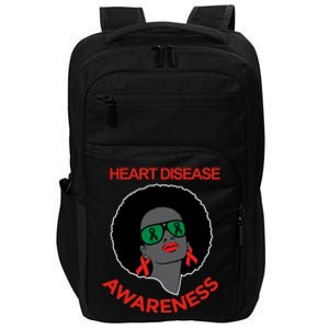 Awareness Month Funny Gift Black Heart Disease Awareness Gift Impact Tech Backpack