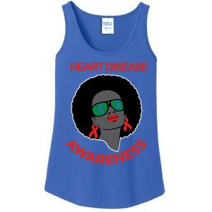 Awareness Month Funny Gift Black Heart Disease Awareness Gift Ladies Essential Tank