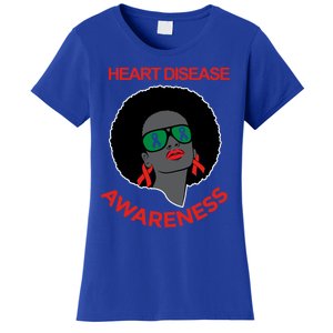 Awareness Month Funny Gift Black Heart Disease Awareness Gift Women's T-Shirt