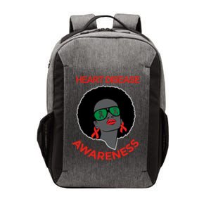 Awareness Month Funny Gift Black Heart Disease Awareness Gift Vector Backpack