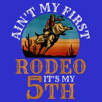AinT My First Rodeo Bull Riding 5th Birthday Premium T-Shirt