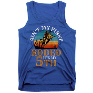 AinT My First Rodeo Bull Riding 5th Birthday Tank Top