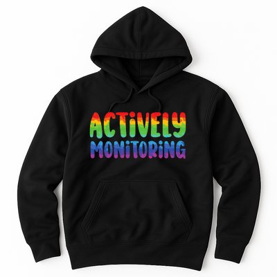 Actively Monitoring Fun Teacher Test Day Hoodie