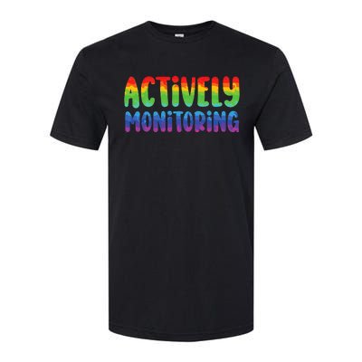 Actively Monitoring Fun Teacher Test Day Softstyle® CVC T-Shirt