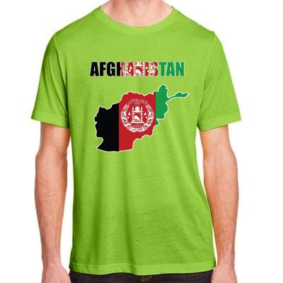 Afghanistan Map Flag Emblem Adult ChromaSoft Performance T-Shirt