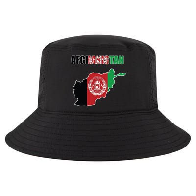 Afghanistan Map Flag Emblem Cool Comfort Performance Bucket Hat