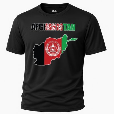 Afghanistan Map Flag Emblem Performance Shirt