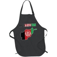 Afghanistan Map Flag Emblem Apron