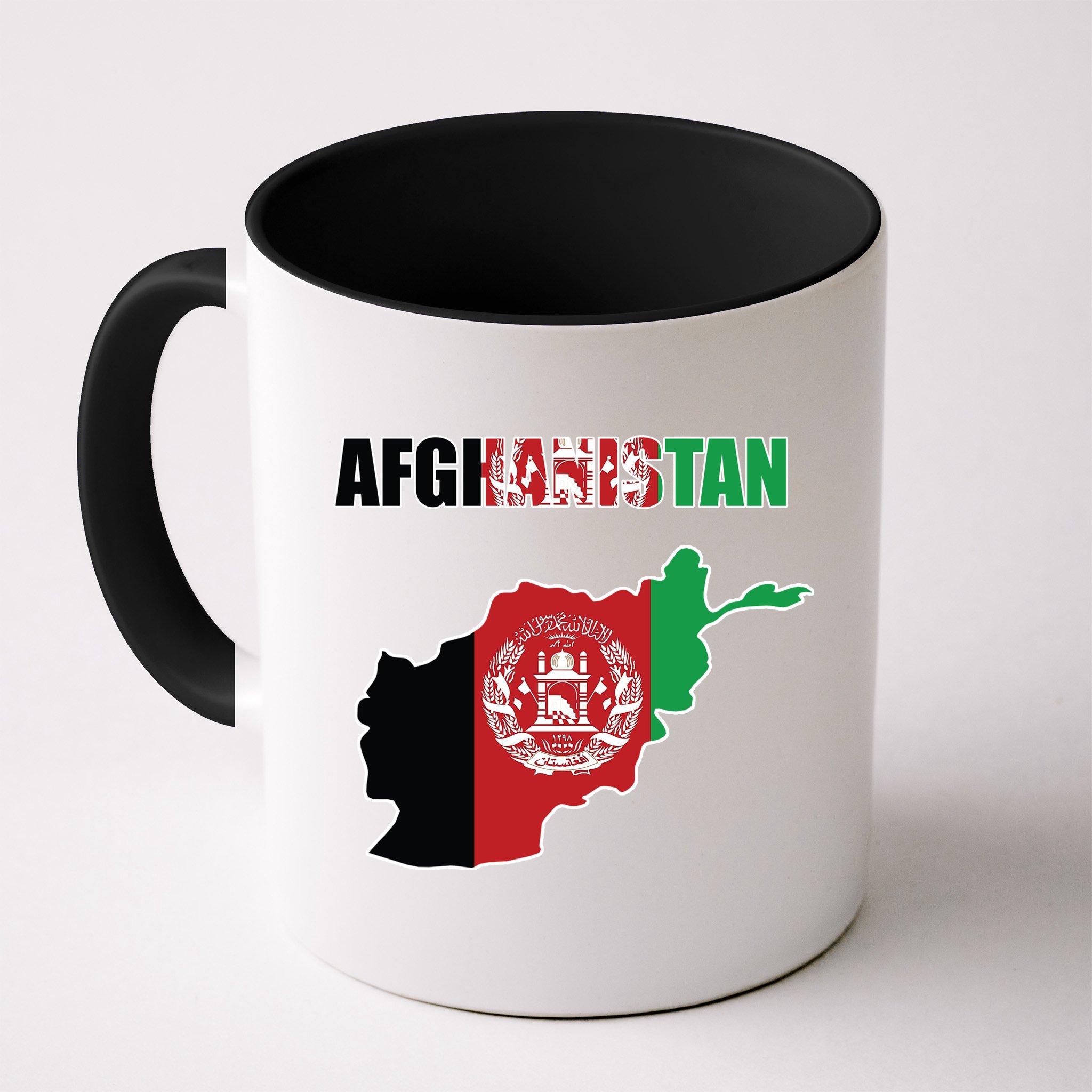 Afghanistan Map Flag Emblem Mug