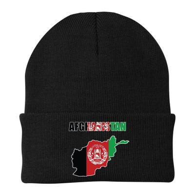 Afghanistan Map Flag Emblem Beanie